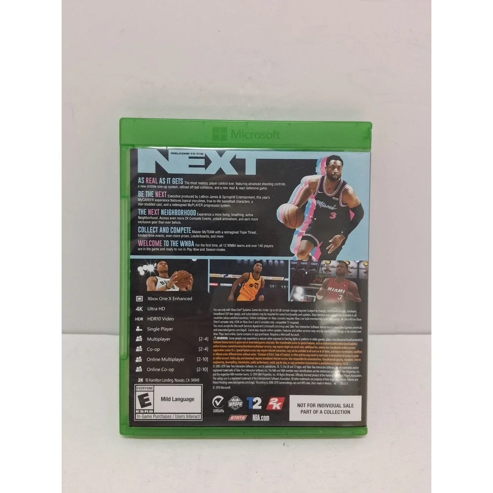 NBA 2K20 Legend Edition Xbox One Dwyane Wade Cover Basketball Video Game